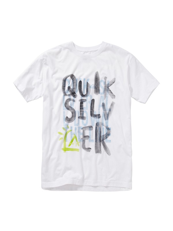 quiksilver, The Line Slim Fit T-Shirt, BRIGHT WHITE (wbb0) 0 The Line Slim Fit T-Shirt AQYZT01160 Quiksilver