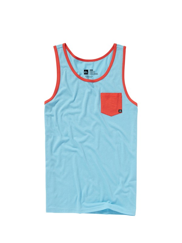 quiksilver, Dead Ringer Slim Fit Tank, LAGOON (bhr0) 0 Dead Ringer Slim Fit Tank AQYZT01177 Quiksilver
