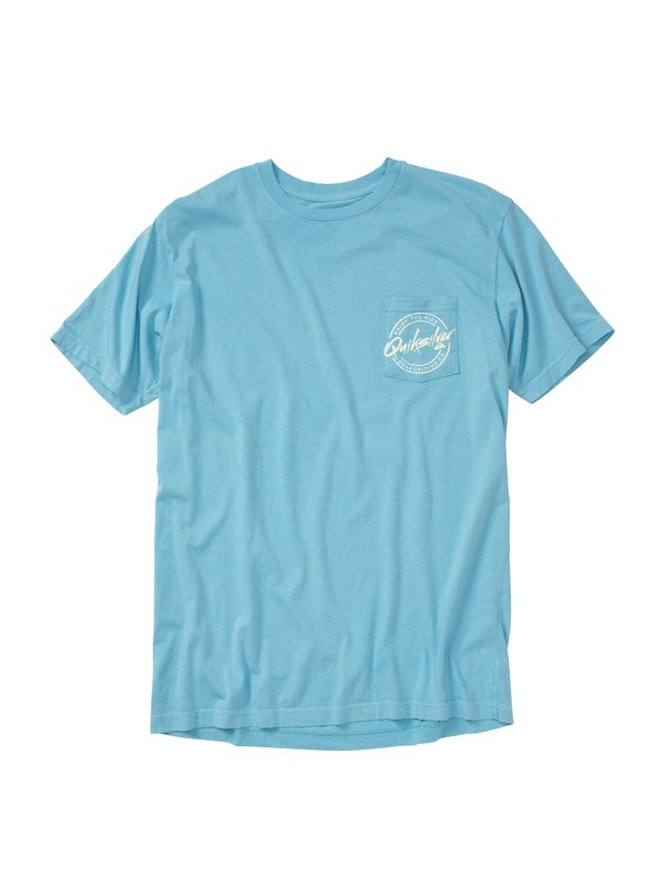 quiksilver, Flashback Slim Fit Pocket T-Shirt, LAGOON (bhr0) 0 Flashback Slim Fit Pocket T-Shirt AQYZT01439 Quiksilver