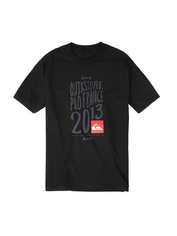 quiksilver, Quik Pro France T-Shirt, BLACK (kvj0) 0 Quik Pro France T-Shirt AQYZT01573 Quiksilver