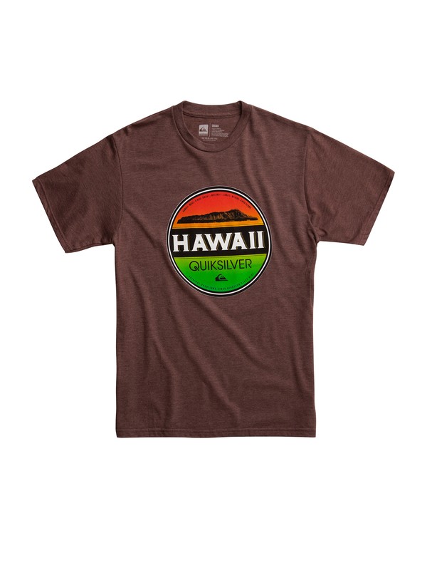 quiksilver, Style T-Shirt, CHOCOLATE HEATHER (ctkh) 0 Style T-Shirt AQYZT01771 Quiksilver
