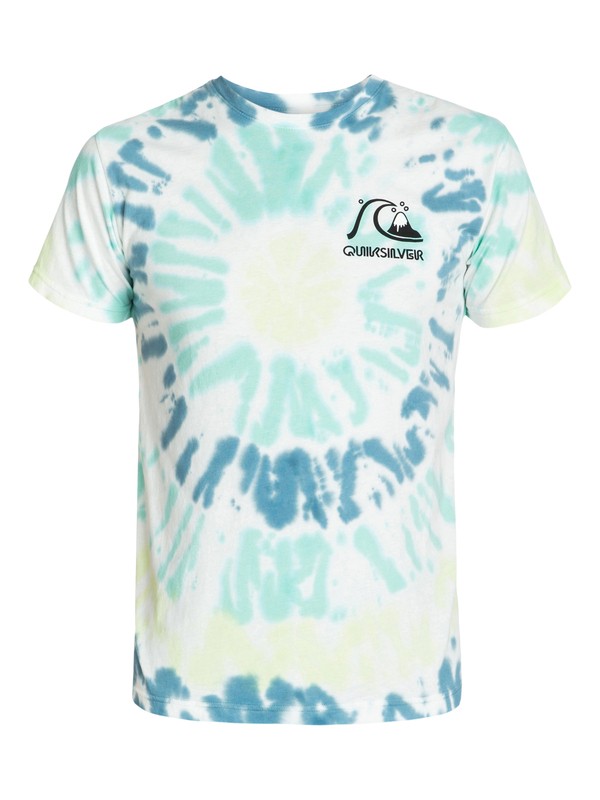 quiksilver, Bubble Logo Tie Dye Tshirt, SPLICE STARBURST (gck6) 0 Bubble Logo Tie Dye Tshirt AQYZT01859 Quiksilver