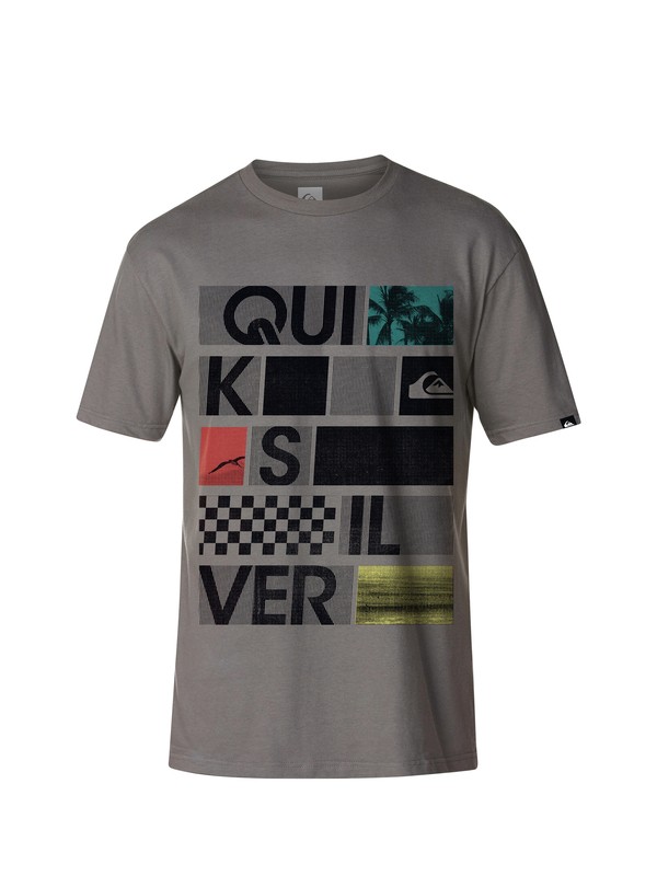 quiksilver, Stonesteps T-Shirt, METAL (kpc0) 0 Stonesteps T-Shirt AQYZT03025 Quiksilver