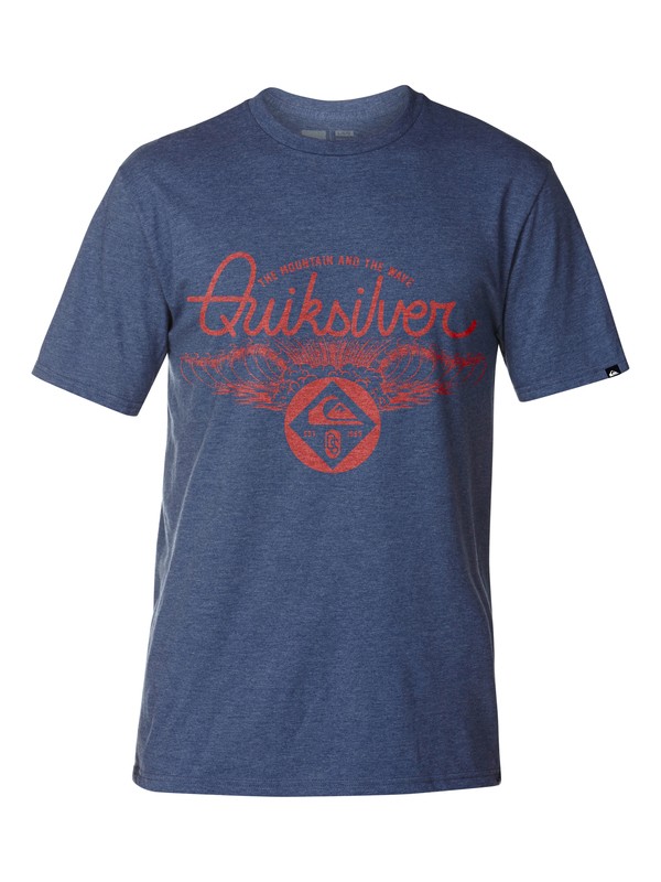 quiksilver, A Frames Slim Fit T-Shirt, ESTATE BLUE HEATHER (bswh) 0 A Frames Slim Fit T-Shirt AQYZT03043 Quiksilver