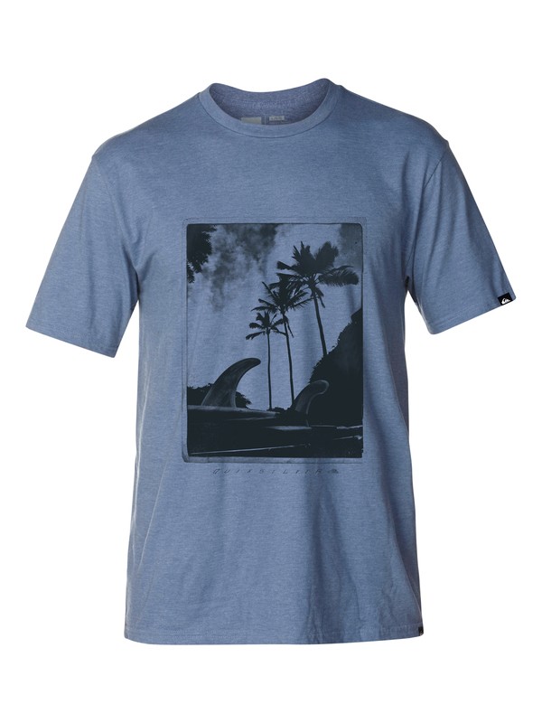 quiksilver, On It Slim Fit T-Shirt, BLUESTONE HEATHER (bzjh) 0 On It Slim Fit T-Shirt AQYZT03044 Quiksilver