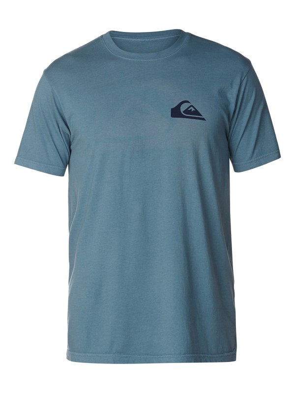 quiksilver, Blocked Logo Slim Fit T-Shirt, BLUESTONE (bmc0) 0 Blocked Logo Slim Fit T-Shirt AQYZT03046 Quiksilver