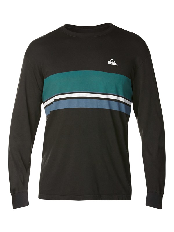 quiksilver, Roots Slim Fit Long Sleeve T-Shirt, DARK CHARCOAL (kta0) 0 Roots Slim Fit Long Sleeve T-Shirt AQYZT03064 Quiksilver