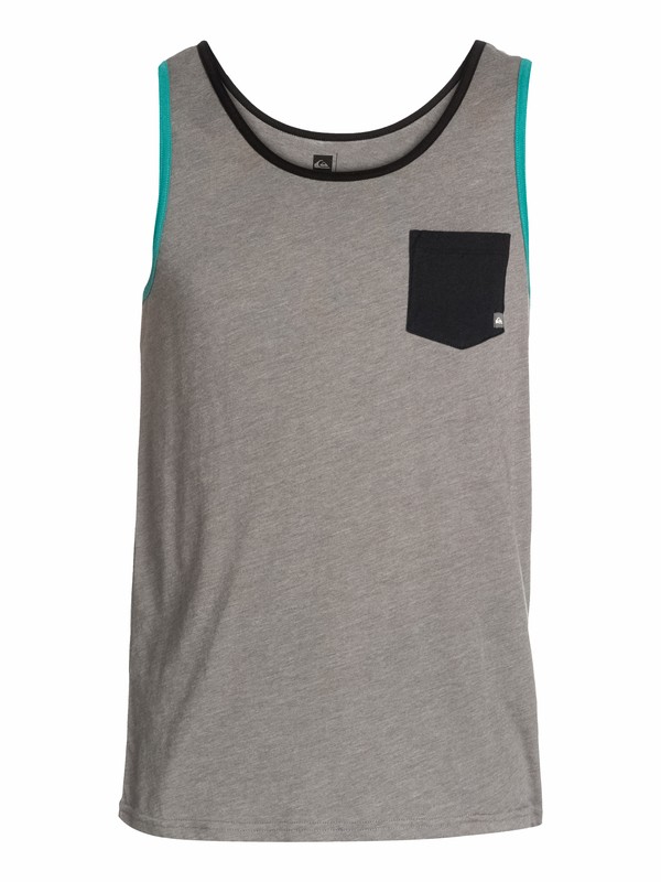quiksilver, Contender Slim Fit Tank, METAL HEATHER (kpch) 0 Contender Slim Fit Tank AQYZT03070 Quiksilver