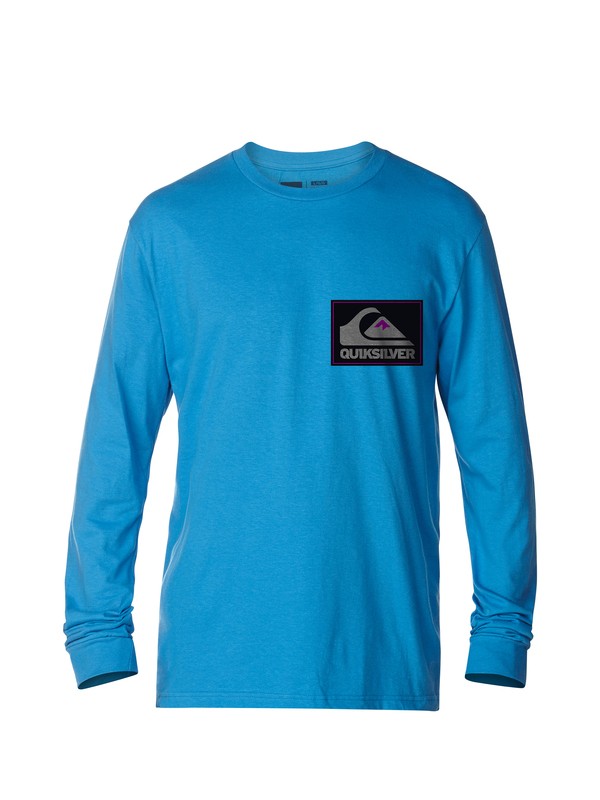 quiksilver, Grinder Long Sleeve T-Shirt, CASPIAN (bnb0) 0 Grinder Long Sleeve T-Shirt AQYZT03080 Quiksilver