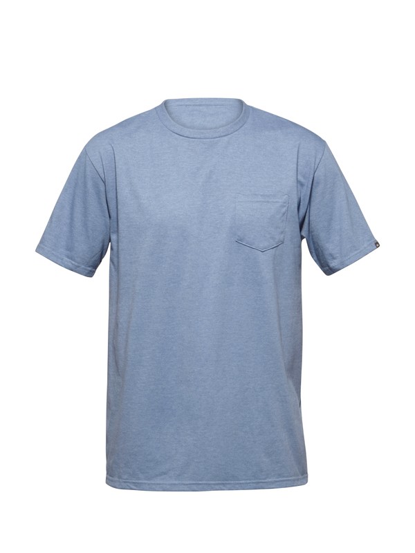 quiksilver, Everyday Premium Pocket Slim Fit T-Shirt, BLUESTONE HEATHER (bzjh) 0 Everyday Premium Pocket Slim Fit T-Shirt AQYZT03089 Quiksilver
