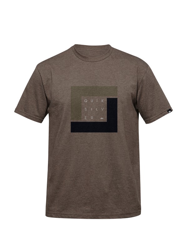 quiksilver, Haymaker T-Shirt, CHOCOLATE HEATHER (ctkh) 0 Haymaker T-Shirt AQYZT03111 Quiksilver