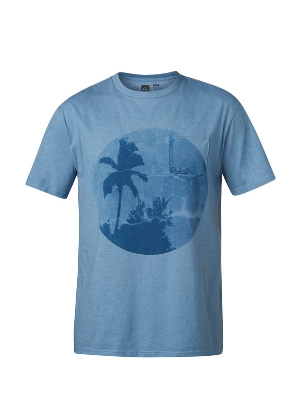 quiksilver, Tunnel Vision Modern Fit T-Shirt, BLUESTONE HEATHER (bzjh) 0 Tunnel Vision Modern Fit T-Shirt AQYZT03149 Quiksilver