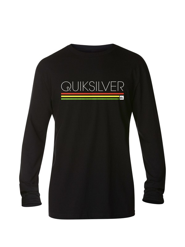 quiksilver, Slim Stack Long Sleeve T-Shirt, BLACK (kvj0) 0 Slim Stack Long Sleeve T-Shirt AQYZT03153 Quiksilver