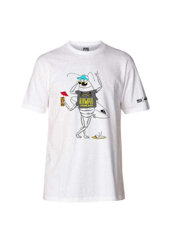 quiksilver, State Bird T-Shirt, WHITE (wbb0) 0 State Bird T-Shirt AQYZT03171 Quiksilver