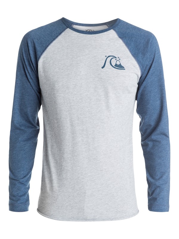 quiksilver, Bubble Block Long Sleeve T-Shirt, ATHLETIC HEATHER (sgrh) 0 Bubble Block Long Sleeve T-Shirt AQYZT03693 Quiksilver