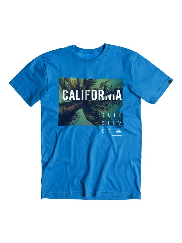 quiksilver, CA Palms T-Shirt, TURKISH SEA (bqs0) 0 CA Palms T-Shirt AQYZT03844 Quiksilver