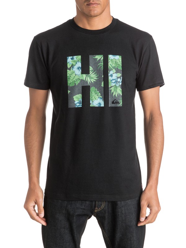quiksilver, Hi From Hawaii T-Shirt, BLACK (kvj0) 0 Hi From Hawaii T-Shirt AQYZT04155 Quiksilver