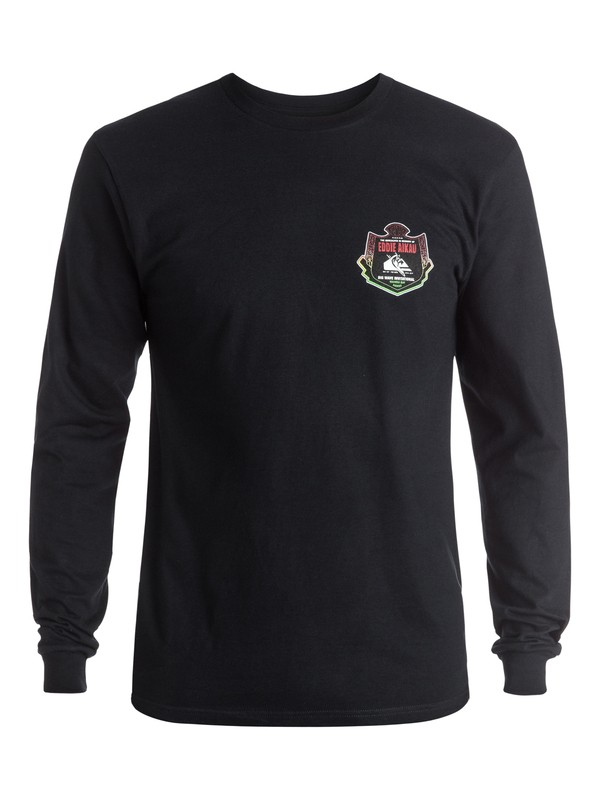 quiksilver, Eddie Emblem Long Sleeve Tee, BLACK (kvj0) 0 Eddie Emblem Long Sleeve Tee Black AQYZT04358 Quiksilver