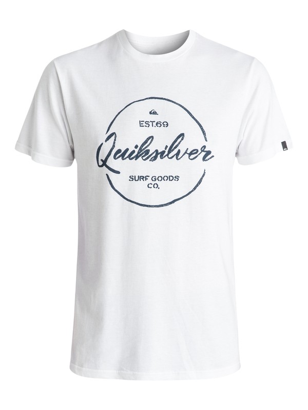 quiksilver, Silvered Tee, WHITE (wbb0) 0 Silvered Tee White AQYZT04406 Quiksilver