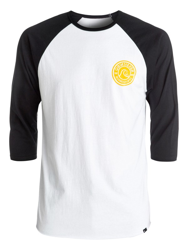 quiksilver, Wave Pool Raglan Tee, WHITE (wbb0) 0 Wave Pool Raglan Tee White AQYZT04436 Quiksilver