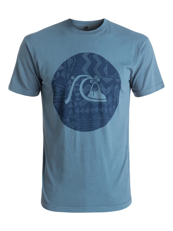 quiksilver, Circle Bubble Tee, INDIAN TEAL (bqk0) 0 Circle Bubble Tee Blue AQYZT04448 Quiksilver