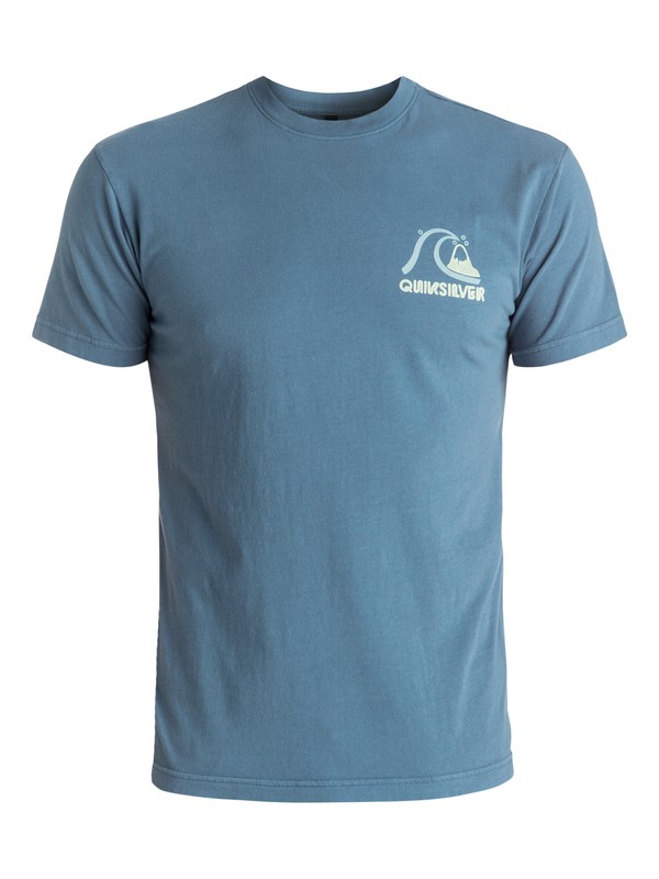 quiksilver, Original Tee, INDIAN TEAL (bqk0) 0 Original Tee Blue AQYZT04450 Quiksilver
