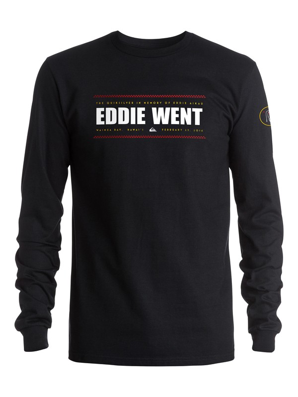 quiksilver, Eddie Went 2016 Long Sleeve Tee, BLACK (kvj0) 0 Eddie Went 2016 Long Sleeve Tee AQYZT04518 Quiksilver