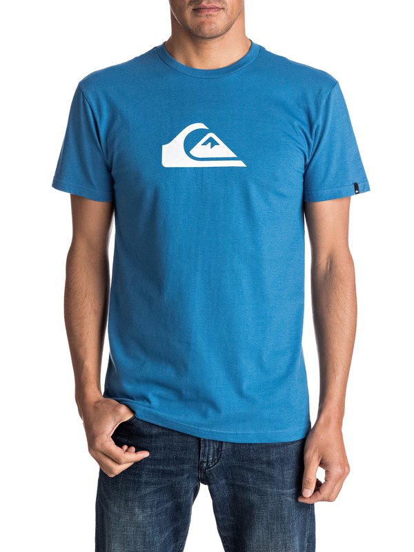 quiksilver, Mountain Wave Logo Tee, VALLARTA BLUE (byh0) 0 Mountain Wave Logo Tee AQYZT04553 Quiksilver