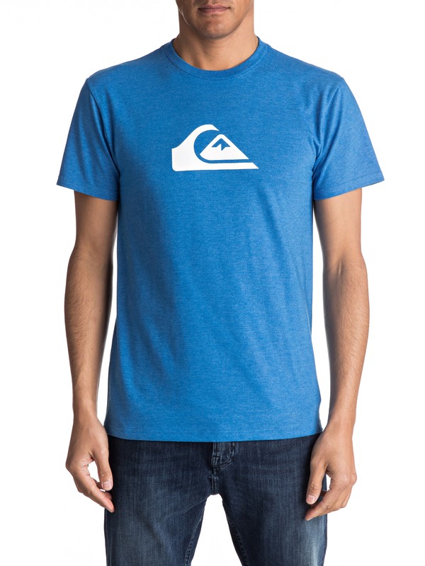 quiksilver, Mountain Wave Classic Tee, TURKISH SEA HEATHER (bqsh) 0 Mountain Wave Classic Tee Blue AQYZT04731 Quiksilver