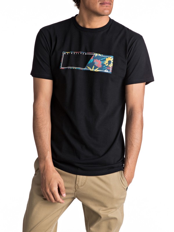 quiksilver, Blue Box Tee, BLACK (kvj0) 0 Blue Box Tee AQYZT04733 Quiksilver