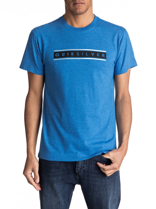 quiksilver, Daily Surf Tee, TURKISH SEA HEATHER (bqsh) 0 Daily Surf Tee Blue AQYZT04734 Quiksilver