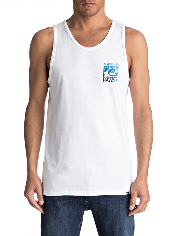 quiksilver, Island Mountain Wave Tank, WHITE (wbb0) 0 Island Mountain Wave Tank White AQYZT04824 Quiksilver
