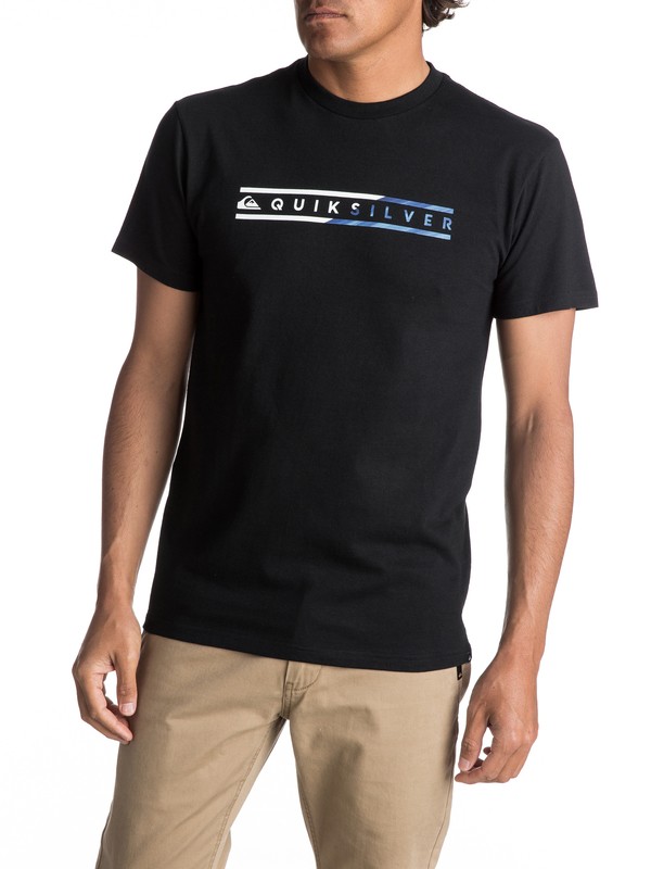 quiksilver, Men's Skinny Script Tee, BLACK (kvj0) 0 Men's Skinny Script Tee Black AQYZT04980 Quiksilver