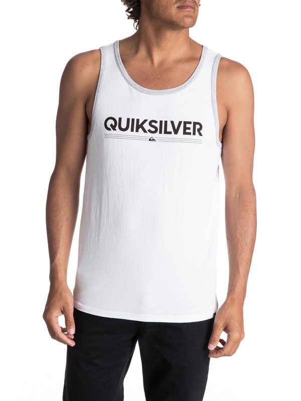 quiksilver, Men's Tough Luck Singlet, WHITE (wbb0) 0 Men's Tough Luck Singlet White AQYZT05004 Quiksilver