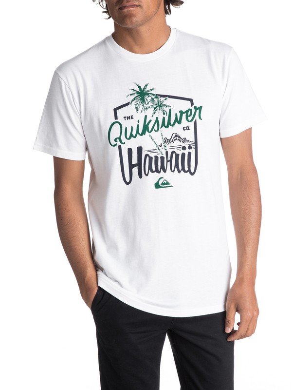 quiksilver, Men's Tripps Tee, WHITE (wbb0) 0 Men's Tripps Tee White AQYZT05062 Quiksilver
