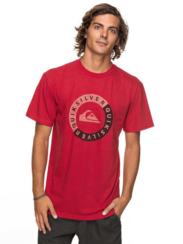 quiksilver, Shores Away Tee, CHILI PEPPER (rrd0) 0 Shores Away Tee Red AQYZT05123 Quiksilver