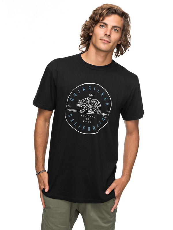 quiksilver, Roamer Tee, BLACK (kvj0) 0 Roamer Tee Black AQYZT05141 Quiksilver