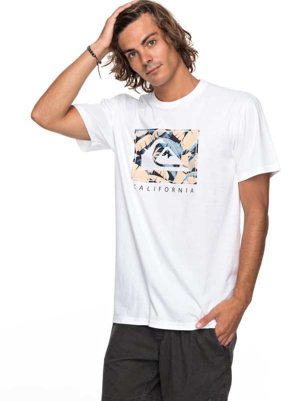 quiksilver, City Pacific Tee, WHITE (wbb0) 0 City Pacific Tee White AQYZT05142 Quiksilver