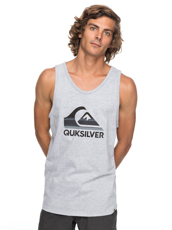 quiksilver, Waves Ahead Tee, ATHLETIC HEATHER (sgrh) 0 Waves Ahead Tee Grey AQYZT05158 Quiksilver