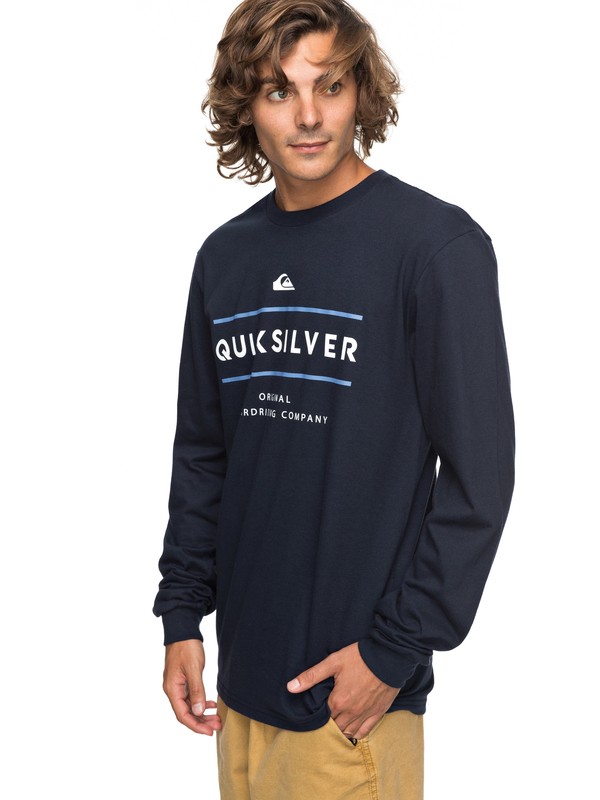 quiksilver, Reverso Surfo Long Sleeve Tee, NAVY BLAZER (byj0) 0 Reverso Surfo Long Sleeve Tee Blue AQYZT05165 Quiksilver