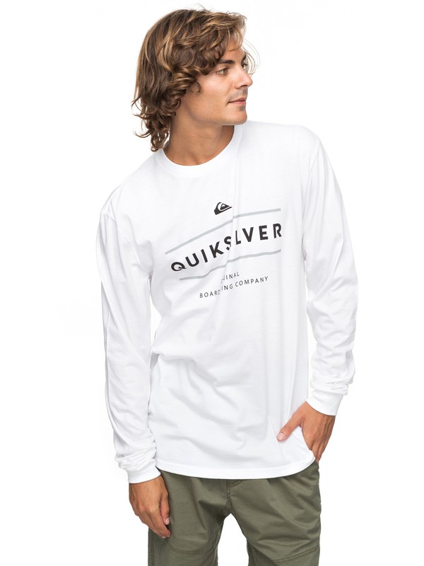quiksilver, Reverso Surfo Long Sleeve Tee, WHITE (wbb0) 0 Reverso Surfo Long Sleeve Tee White AQYZT05165 Quiksilver