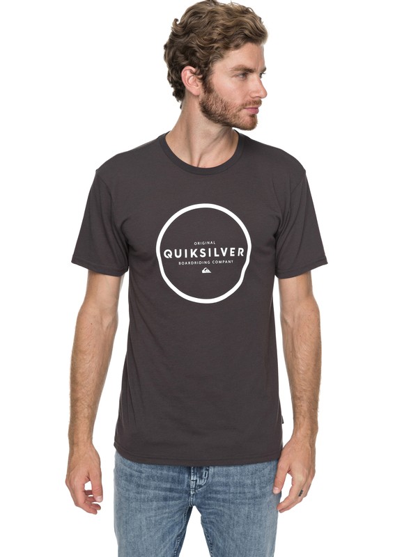 quiksilver, Hunter Down Tee, TARMAC (kta0) 0 Hunter Down Tee Black AQYZT05194 Quiksilver