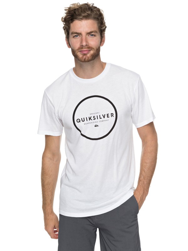 quiksilver, Hunter Down Tee, WHITE (wbb0) 0 Hunter Down Tee White AQYZT05194 Quiksilver