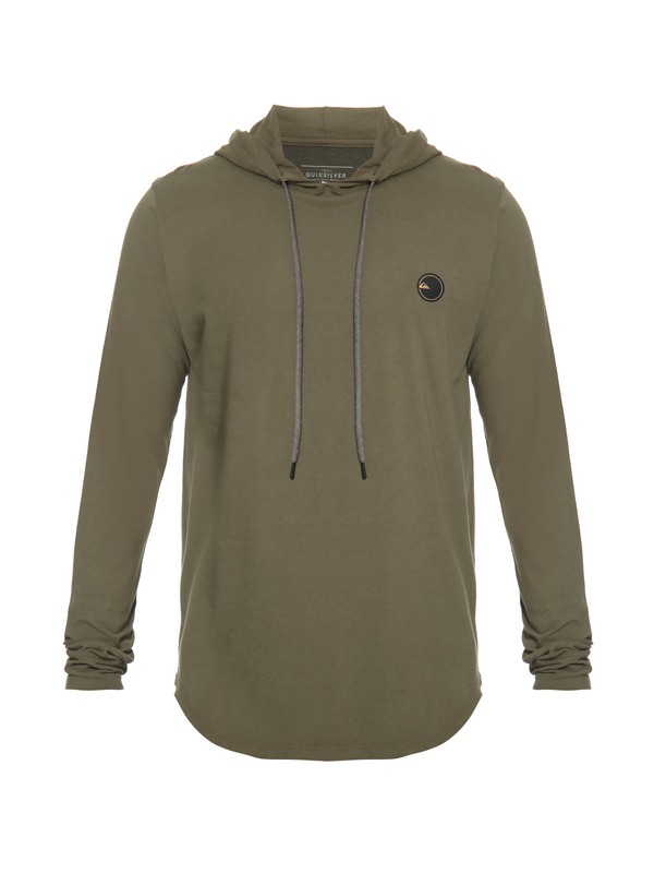quiksilver, QK CAM M/L ESPECIAL LONG SLEEVE SCALOP, ARMY* (arm) 0 QK CAM M/L ESPECIAL LONG SLEEVE SCALOP BR61201296 Quiksilver