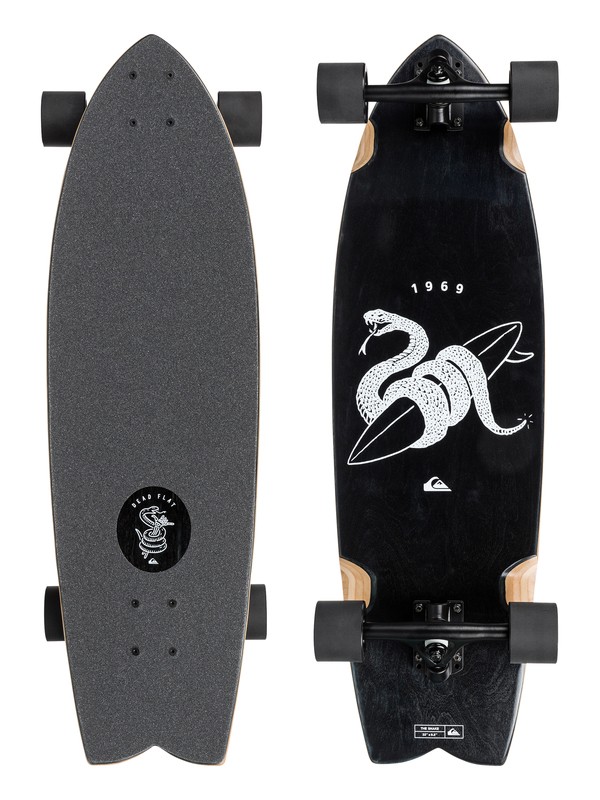 quiksilver, The Snake - Cruiser Mediano, VINTAGE BLACK (ktf0) 0 The Snake - Cruiser Mediano Negro EGL00SNAKE Quiksilver