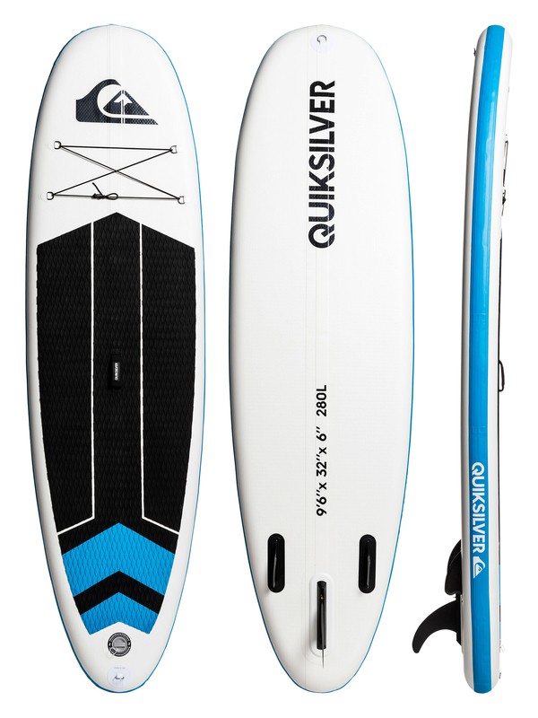 quiksilver, iSUP 9'6 - Inflatable Stand Up Paddle Board, BLUE TOPAZ (bza0) 0 iSUP 9'6 - Inflatable Stand Up Paddle Board Blue EGLISQS096 Quiksilver