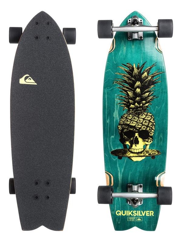 quiksilver, Abacaxi Bamboo - Skateboard, TEAL (gpv0) 0 Abacaxi Bamboo - Skateboard EGLQSLSABX Quiksilver