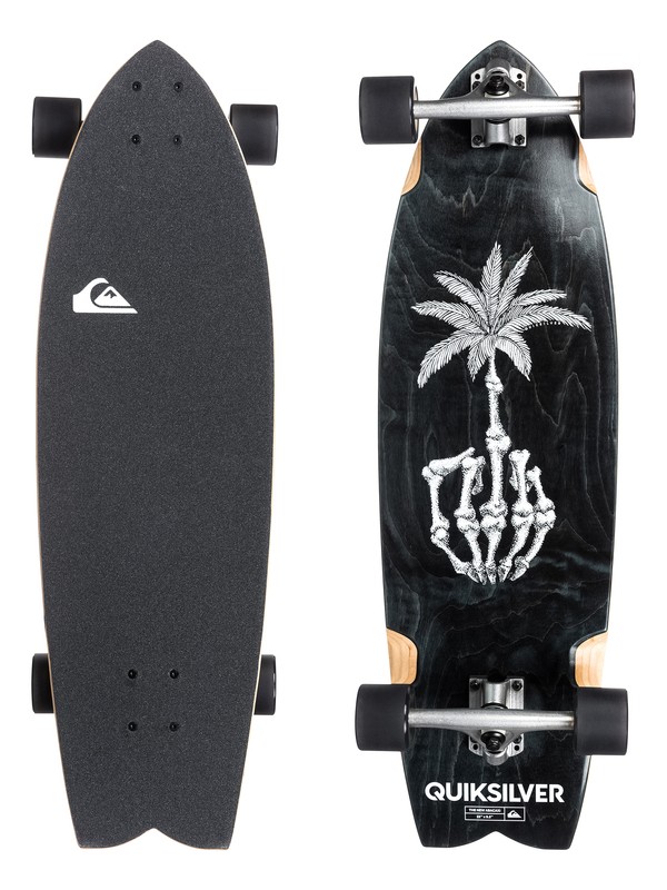quiksilver, Abacaxi Bamboo - Skateboard, BLACK (kvj0) 0 Abacaxi Bamboo - Skateboard Noir EGLQSLSABX Quiksilver