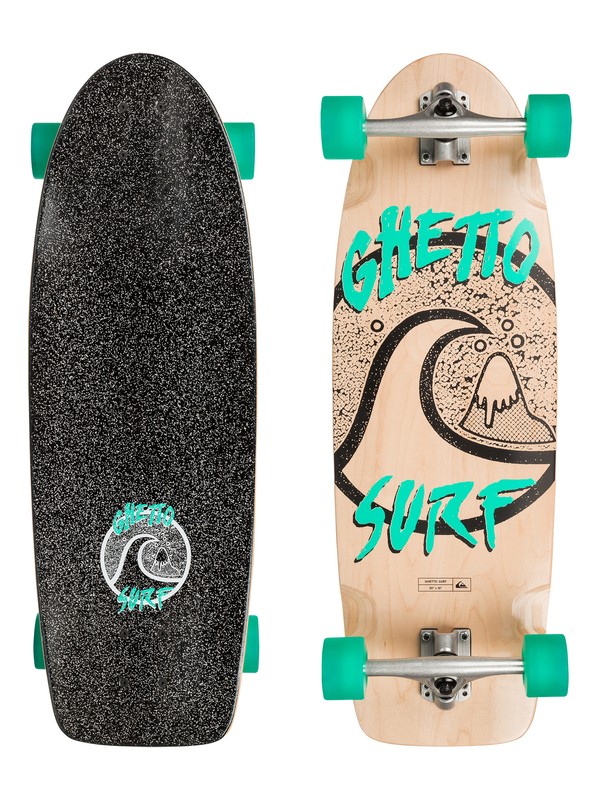 quiksilver, Ghetto Surf - Skateboard, TROPICAL GREEN (bpq0) 0 Ghetto Surf - Skateboard EGLQSLSGHT Quiksilver