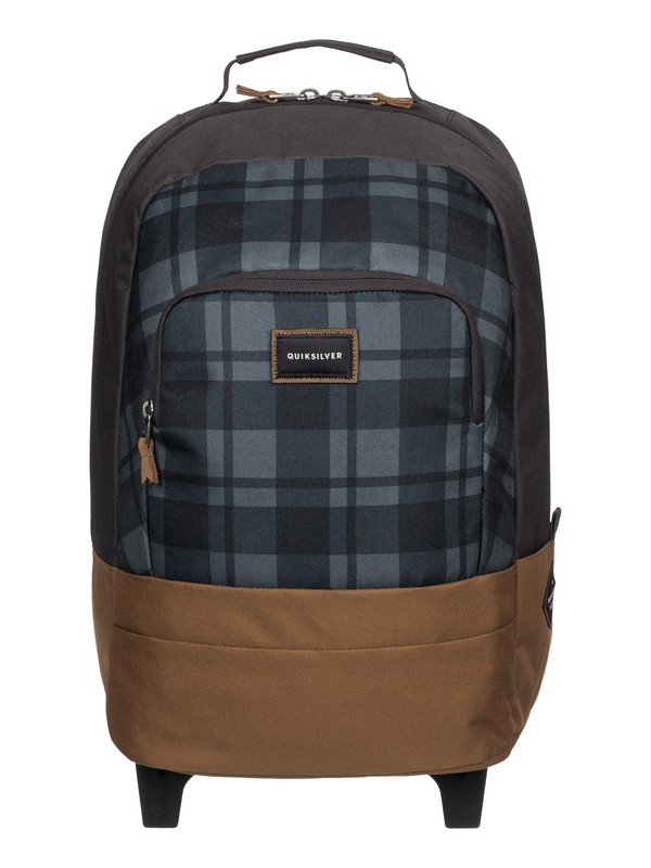 quiksilver, Hallpass - Sac à dos à roulettes, BP PLAID TARMAC (kta9) 0 Hallpass - Sac à dos à roulettes Noir EQBBP03022 Quiksilver